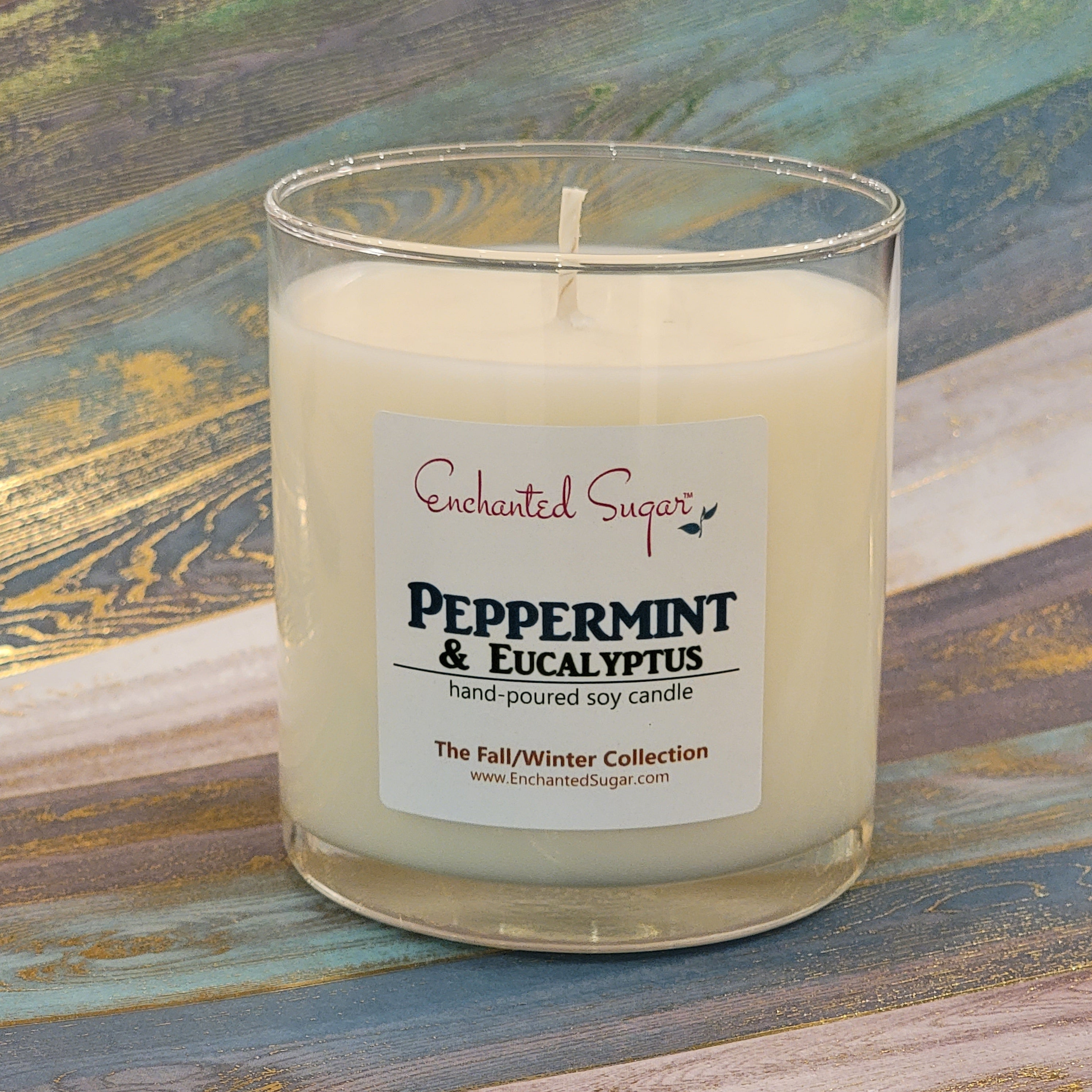 Peppermint and Eucalyptus Candles and Wax Melts